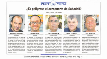 Enquesta referida a la perillositat de l'Aeroport de Sabadell